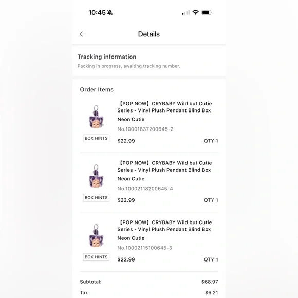 NEW in Box Wild but Cutie Crybaby Blind Box Neon Cutie Pop Mart Unopened - Picture 7 of 8